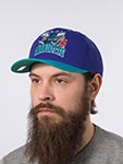Бейсболка MITCHELL NESS арт. HP8763-CHOPURP Charlotte Hornets NBA (фиолетовый / бирюзовый)